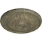 Ekena Millwork Jefferson Ceiling Medallion (Fits Canopies up to 2 7/8"), 11 3/4"OD x 3/8"P, Witch Hazel Crackle CM12JEWHC - alternate 4